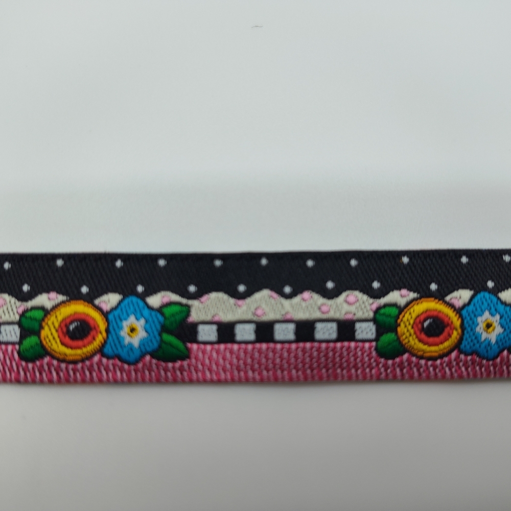 Floral Patterned Ribbon - Pink, Blue, Yellow - Picture 5 of 6